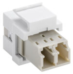 GOOBAY Keystone module οπτικής ίνας 80000, 2x LC-Duplex, λευκό - 4040849800009 - Image 2
