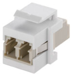 GOOBAY Keystone module οπτικής ίνας 80000, 2x LC-Duplex, λευκό - 4040849800009