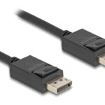 DELOCK καλώδιο DisplayPort 2.1 80492, 8K/60Hz 4K/120Hz 40 Gbps 1m, μαύρο - 4043619804924
