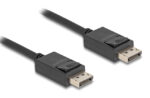 DELOCK καλώδιο DisplayPort 2.1 80493 8K/60Hz 4K/120Hz 40 Gbps, 2m, μαύρο - 4043619804931