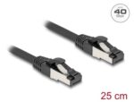 DELOCK καλώδιο δικτύου 80566, CAT 8.1 S/FTP, copper, 2000MHz, 0.25m, μαύρο - 4043619805662 - Image 2