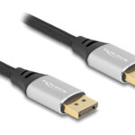 DELOCK καλώδιο DisplayPort 2.1 80634, 16K/60Hz, 40 Gbps, 2m, μαύρο - 4043619806348