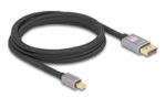 DELOCK καλώδιο mini DisplayPort σε DisplayPort 81092, 8K/60Hz, 32.4 Gbps, 2m, μαύρο - 4043619810925 - Image 2