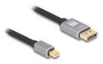 DELOCK καλώδιο mini DisplayPort σε DisplayPort 81092, 8K/60Hz, 32.4 Gbps, 2m, μαύρο - 4043619810925