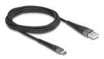 DELOCK καλώδιο USB σε USB-C 81122, 60W, 480Mbps, 2m, μαύρο - 4043619811229 - Image 2