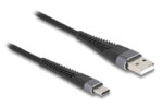 DELOCK καλώδιο USB σε USB-C 81122, 60W, 480Mbps, 2m, μαύρο - 4043619811229