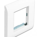 DELOCK module βάση πρίζας με frame Easy 45 81300, 80x80mm, λευκό - 4043619813001