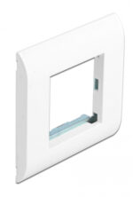 DELOCK module βάση πρίζας με frame Easy 45 81300, 80x80mm, λευκό - 4043619813001
