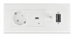DELOCK module βάση πρίζας Easy 45 81317, 175x80mm, λευκό - 4043619813179 - Image 2
