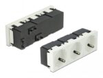 DELOCK τριπλό module πρίζας ρεύματος Easy 45 81323, 45°, 45x45mm, 5τμχ - 4043619813230