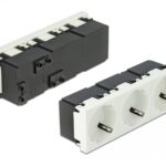 DELOCK τριπλό module πρίζας ρεύματος Easy 45 81323, 45°, 45x45mm, 5τμχ - 4043619813230