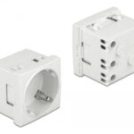 DELOCK module πρίζας ρεύματος Easy 45 81324, 45°, 45x45mm, 10τμχ - 4043619813247