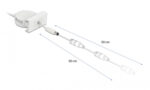 DELOCK module καλώδιο τροφοδοσίας Easy 45 81377, ανασυρόμενο 50cm, λευκό - 4043619813773 - Image 2