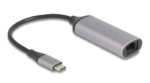 DELOCK αντάπτορας δικτύου 81570, USB-C, 5Gbps Ethernet, ασημί - 4043619815708
