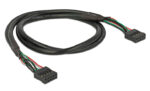 DELOCK καλώδιο USB 2.0 10-pin 2.54mm 82437, 480 Mbps, 50cm - 4043619824373