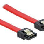 DELOCK καλώδιο SATA 82678, 6Gb/s, 70cm, κόκκινο - 4043619826780