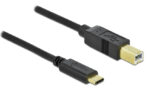 DELOCK καλώδιο USB-C σε USB Type B 83330, 2m, μαύρο - 4043619833306