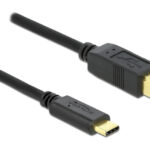 DELOCK καλώδιο USB-C σε USB Type B 83601, 1m, μαύρο - 4043619836017