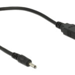 DELOCK καλώδιο USB σε DC 3.0 x 1.1mm 83793, 27cm, μαύρο - 4043619837939