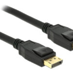DELOCK καλώδιο DisplayPort 1.2 83806, 4K/60Hz, 21.6 Gbps, 2m, μαύρο - 4043619838066