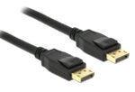 DELOCK καλώδιο DisplayPort 1.2 83807, 4K/60Hz, 21.6 Gbps, 3m, μαύρο - 4043619838073