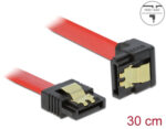 DELOCK καλώδιο SATA 83978, γωνιακό, 6Gb/s, 30cm, κόκκινο - 4043619839780 - Image 2