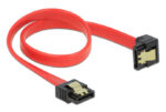 DELOCK καλώδιο SATA 83978, γωνιακό, 6Gb/s, 30cm, κόκκινο - 4043619839780
