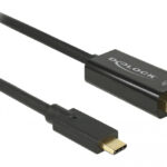 DELOCK καλώδιο USB-C σε DisplayPort 85256, DP Alt Mode, 4K, 2m, μαύρο - 4043619852567