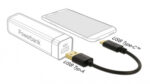 DELOCK καλώδιο USB σε USB-C 85354, 3A, 22AWG, 0.15m, μαύρο - 4043619853540 - Image 2