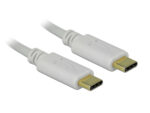 DELOCK καλώδιο USB-C 85357, 100W PD, 5A, 15cm, E-Marker, λευκό - 4043619853571 - Image 2