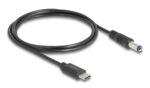DELOCK καλώδιο USB-C σε DC 5.5 x 2.1mm 85397, 1m, μαύρο - 4043619853977 - Image 2