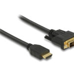 DELOCK καλώδιο HDMI σε DVI 85653, 2K/60Hz, 7.92 Gbps, 1.5m, μαύρο - 4043619856534