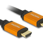 DELOCK καλώδιο HDMI 85726, 8K/60Hz, 48 Gbps, eARC, HDR, 0.50m, μαύρο - 4043619857265