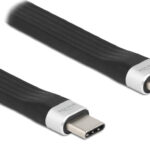 DELOCK καλώδιο USB 3.2 Gen 2 Type-C 85770, 10Gbps, 3A, FPC, flat, 13.5cm - 4043619857708
