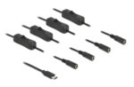 DELOCK καλώδιο USB Type-C σε 4x DC 5.5 x 2.1mm 86802, 1m, μαύρο - 4043619868025 - Image 2