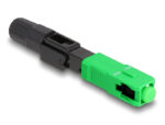 DELOCK σύνδεσμος οπτικής ίνας SC Simplex 87989, μαύρος - 4043619879892