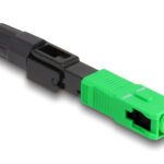 DELOCK σύνδεσμος οπτικής ίνας SC Simplex 87989, μαύρος - 4043619879892