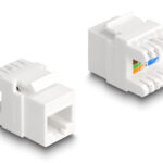 DELOCK keystone module RJ45 σε LSA Cat.6A 88131, toolfree, λευκό - 4043619881314