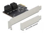 DELOCK κάρτα επέκτασης PCIe σε 4x SATA 90010, 6Gb/s, Low Profile - 4043619900107 - Image 2