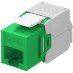 GOOBAY Keystone module RJ45 CAT 6A 90687, UTP, πράσινο - 4040849906879