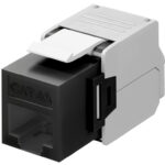 GOOBAY Keystone module RJ45 CAT 6A 90692, UTP, μαύρο - 4040849906923