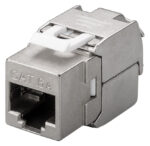 GOOBAY Keystone module RJ45 CAT 6A 90864, STP, 500 MHz, slim-line, ασημί - 4040849908644