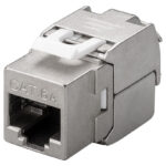 GOOBAY Keystone module RJ45 CAT 6A 90864, STP, 500 MHz, slim-line, ασημί - 4040849908644