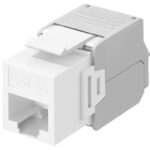 GOOBAY Keystone module RJ45 CAT 6A 90867, UTP, λευκό - 4040849908675