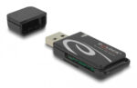 DELOCK card reader 91602 για SD & micro SD, USB, 480Mbps, μαύρο - 4043619916023 - Image 2