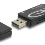 DELOCK card reader 91602 για SD & micro SD, USB, 480Mbps, μαύρο - 4043619916023