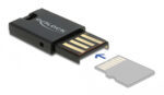 DELOCK USB card reader 91603 για κάρτες μνήμης micro SD, μαύρο - 4043619916030 - Image 2