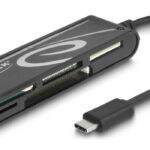 DELOCK card reader 91739 για micro SD/SD/CF/MS/xD, USB-C, μαύρο - 4043619917396