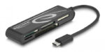 DELOCK card reader 91739 για micro SD/SD/CF/MS/xD, USB-C, μαύρο - 4043619917396