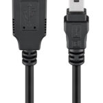 GOOBAY καλώδιο USB σε USB Mini 93229, 480Mbps, 0.3m, μαύρο - 4040849932298